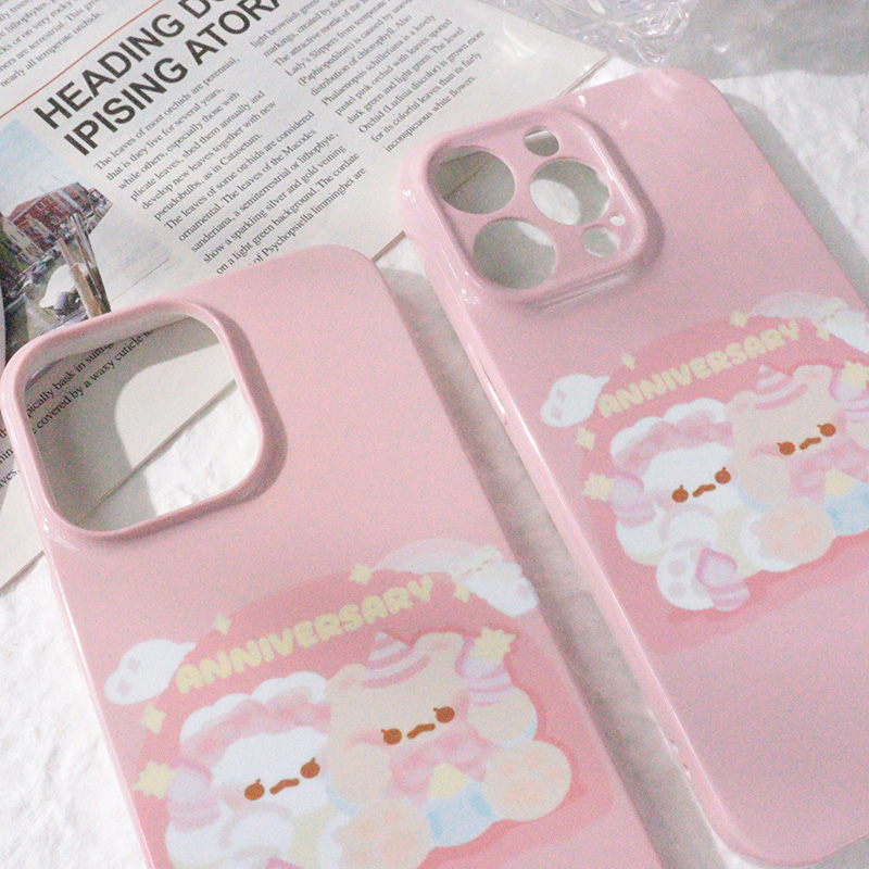 包邮软壳硬壳ins风可爱粉色少女