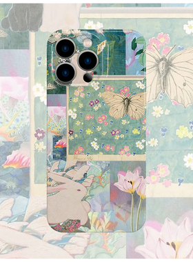 拼接莲莲兔菲林手机壳亮面适用苹果16promaxiphoneOPPORENO10PROFINDX5PRO荣耀MAGIC4PROVIVOX200IQOONEO6