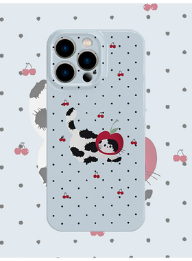 帽子小猫蓝色底菲林手机壳适用苹果16promaxiphoneOPPORENO10PROFINDX5PRO荣耀MAGIC4PROVIVOX200IQOONEO6