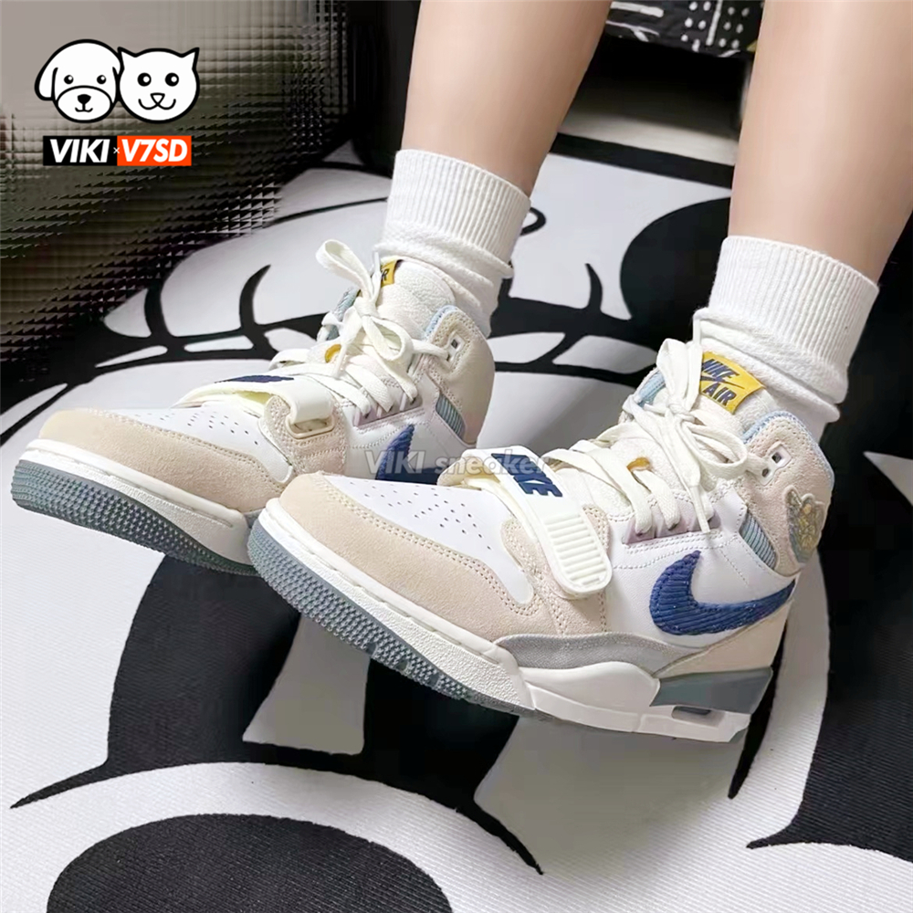 air jordan legacy aj312杂交三合一米白蓝粉高帮男女鞋dq5347141