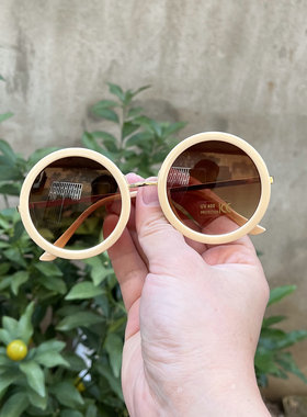 鸟叔绅士白色同款墨镜圆形韩国