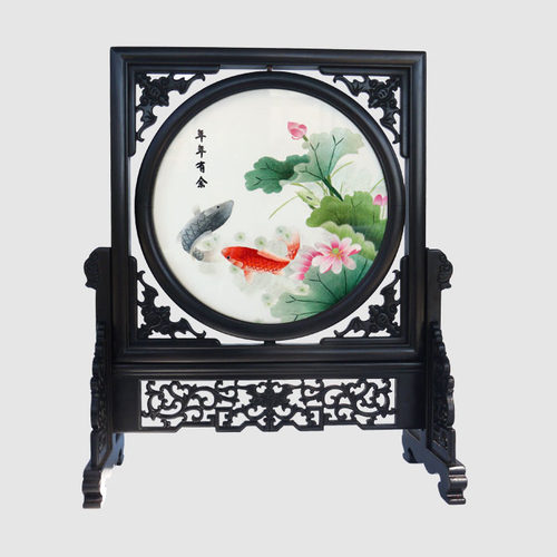 锐意湘绣手工摆件富贵湖南景点
