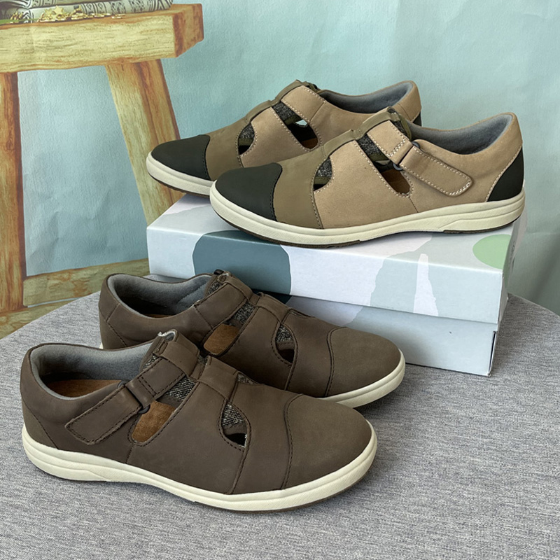 大码女鞋日常户外包头包跟欧美