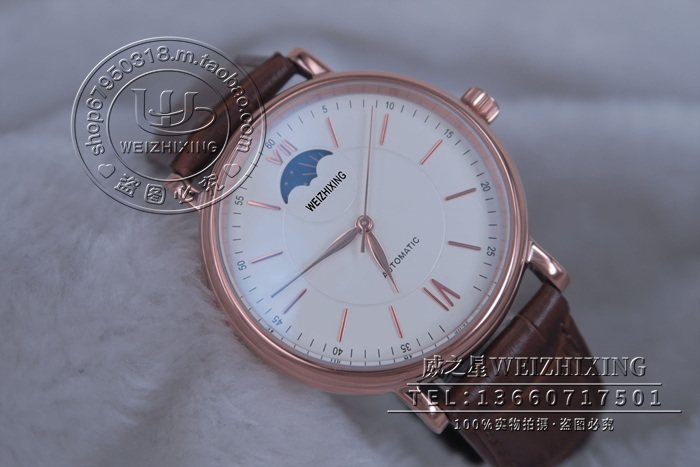 柏涛菲诺腕表459401玫瑰金机械男