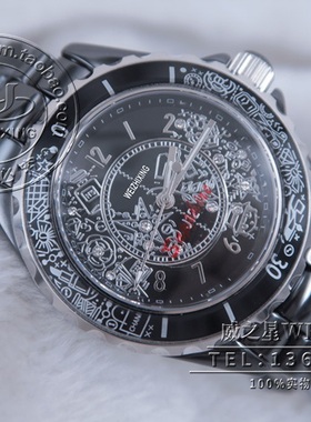 包邮 威之星 J12全陶瓷纪念腕表H6477时尚石英情侣手表HT-01