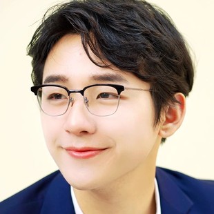 休闲眉线框纯钛近视镜框眼镜架 FULLER男女时尚 新款 MASUNAGA增永