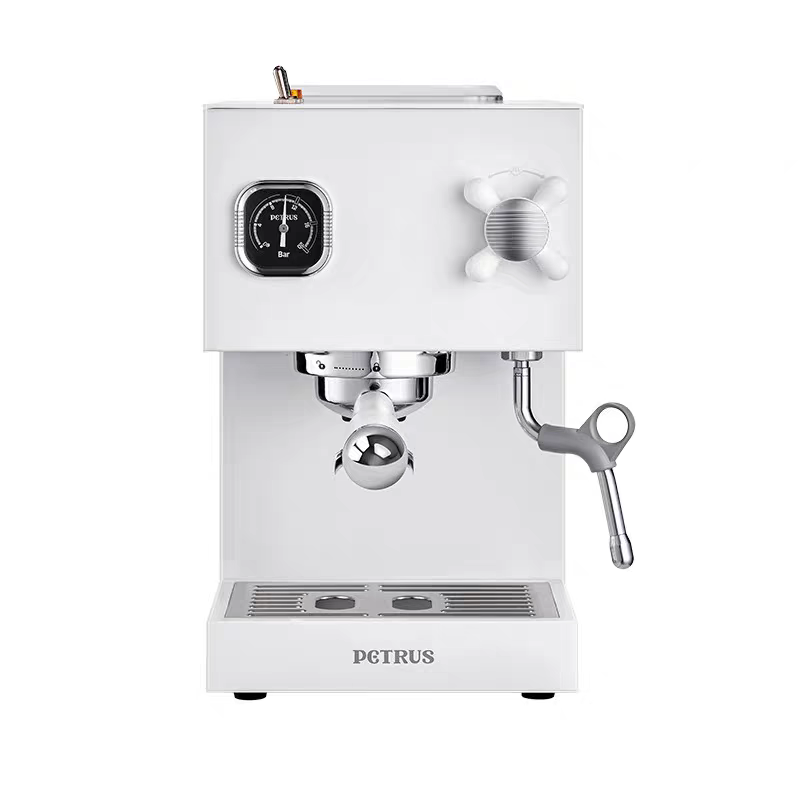 Petrus/柏翠 PE3888直白咖啡机双锅炉意式家用全半自动小型一体机