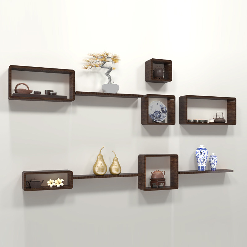 墙上置物架免打孔客厅电视墙背景墙墙面装饰创意墙壁隔板卧室挂墙