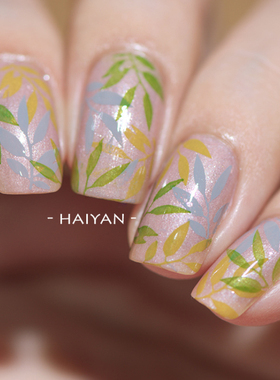 俄罗斯田园猫 美甲hehe印花板DIY印花模板 甲油彩绘钢板 01-60