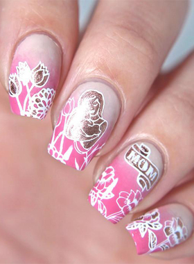 美国 bundle monster印花板BM印花模板彩绘钢板原s101-410