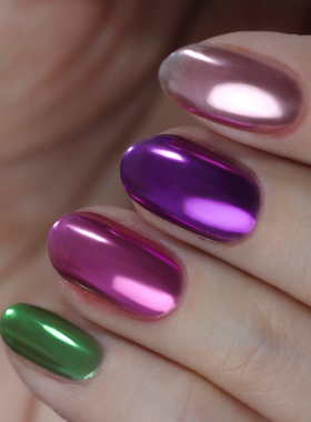 俄罗斯田园猫订制 魔镜粉美甲粉砂砾粉金属粉镜面高亮上色 2ml