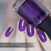 俄罗斯田园猫Masura1394 1655 11ml免烤指甲油春夏亮片偏光混色