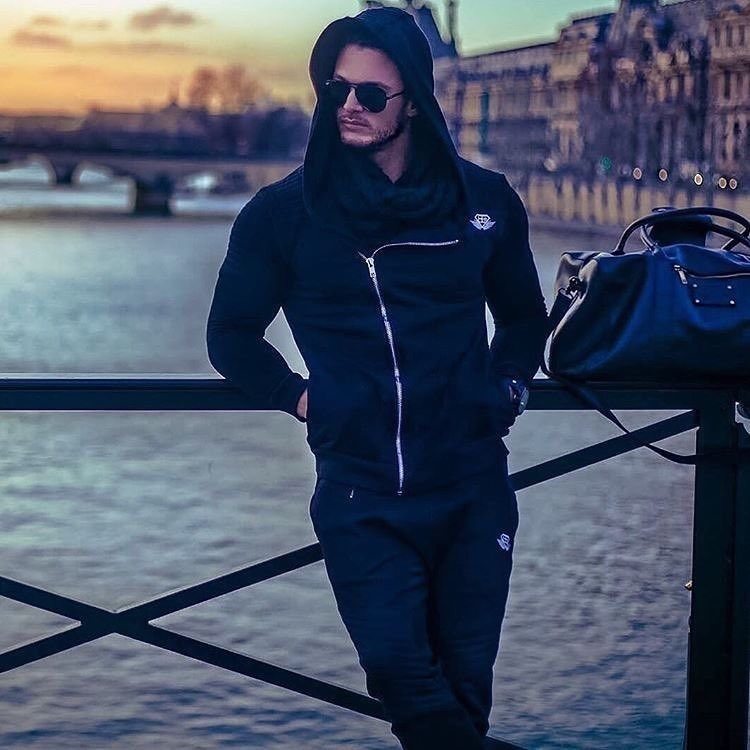 be兄弟卫衣 修身长袖连帽衫拉链衫透气弹力健身夹克肌肉男士外套|msdalam kategori sukan/pakaian kasual, jaket sukan/kot - dari Buy2taobao.com untuk memberikan perkhidmatan ejen Taobao profesional membeli