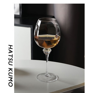 Chowan初云原创酒杯 水晶玻璃窝瓜红酒杯葡萄酒杯子中古创意ins风