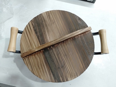 奇剑佳卓煎锅煎盘木柄烙饼汤锅烧烤盘野炊铸铁烤盘鱼盘铁板烧生铁