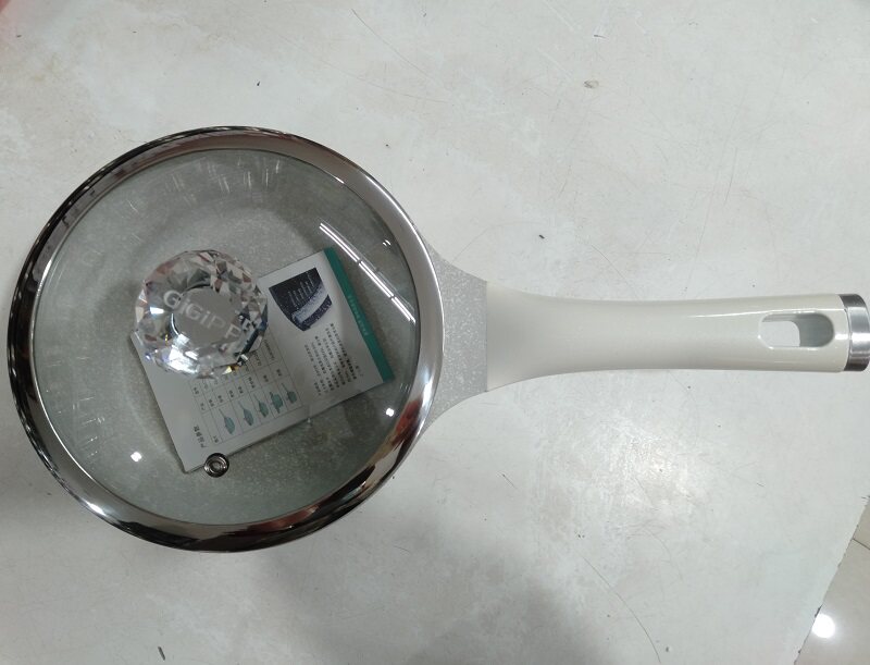 居派靓彩抗菌珍珠白色奶锅不粘锅辅食小锅汤锅宝宝婴儿家用泡面18