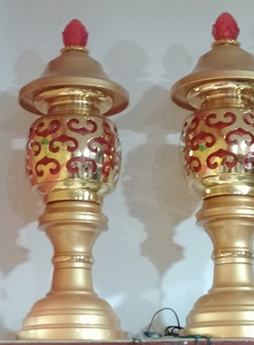 寺庙佛前天官赐福金玉满堂供灯