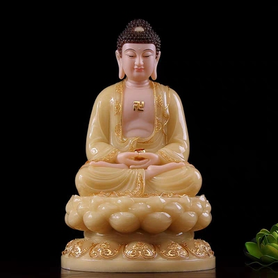 三宝佛像观世音大势至汉白玉