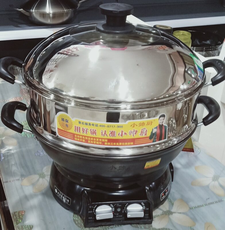 小帅厨铸铁炒菜多功能调温蒸笼