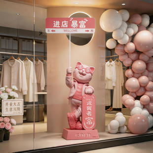 招财猫大型落地摆件开业礼物高档店铺新店开店送朋友礼品