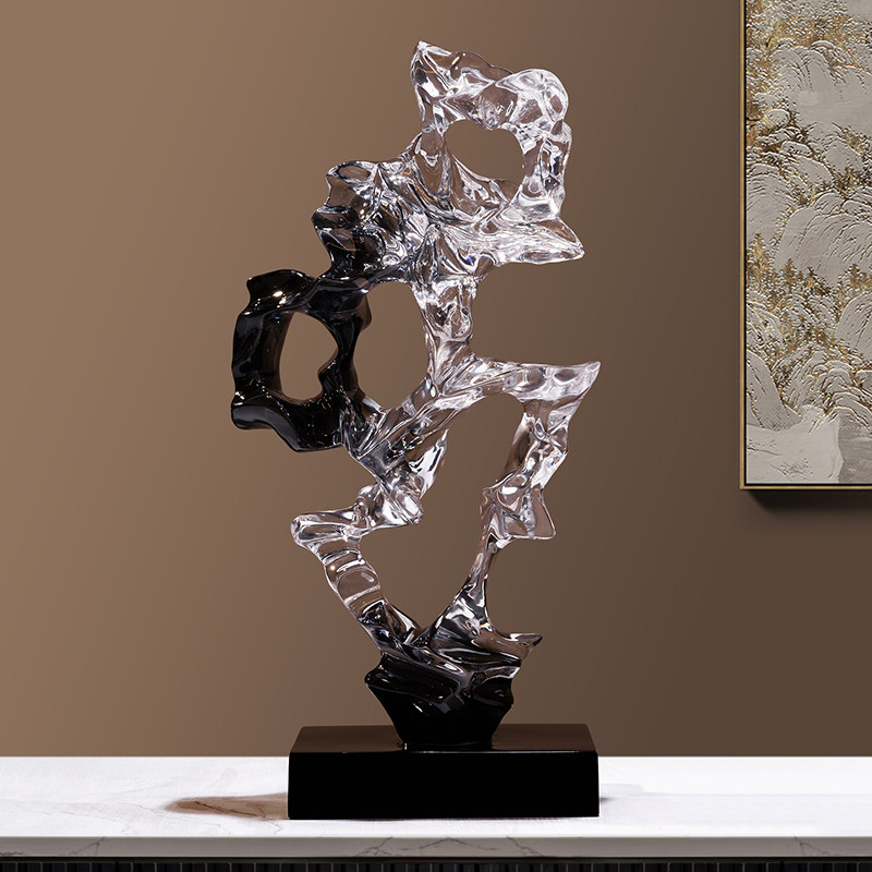 新中式太湖石玄关装饰摆件高级感客厅电视柜酒柜办公室艺术工艺品,家居饰品,装饰摆件,淘宝优惠券,粉丝福利购,淘宝优惠卷