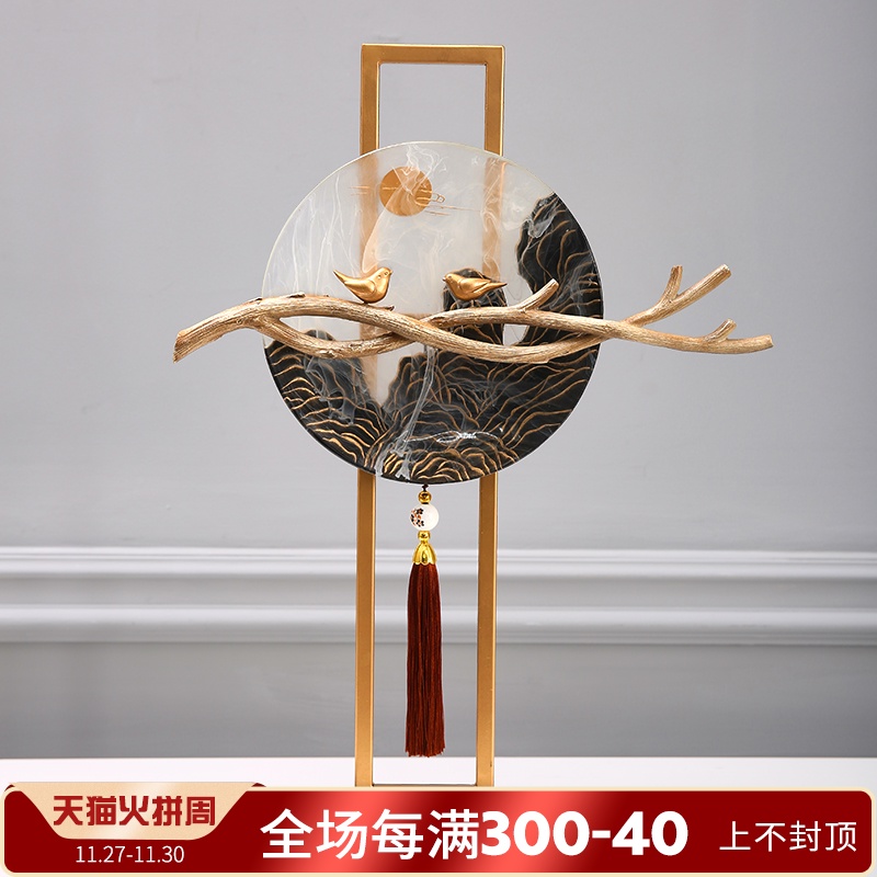 新中式摆件创意家居禅意工艺品客厅玄关办公室书房桌面装饰品摆设