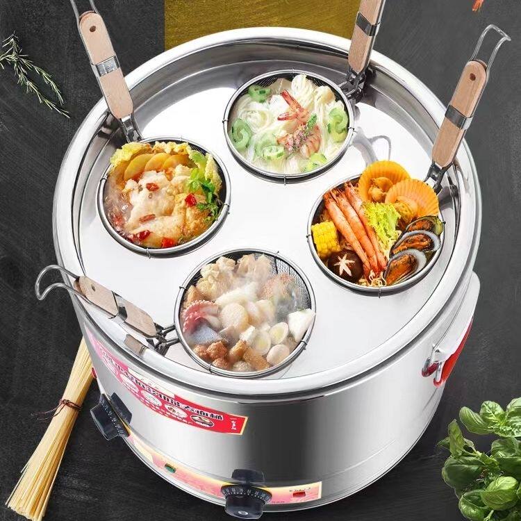 304煮面炉商用煮粥煮饺子馄饨烫粉熬汤蒸锅台式煮面炉商用麻辣烫