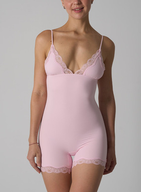 SKIM同款FITS  LACE TRIANGLE ONESIE 蕾丝法式三角杯吊带连体衣