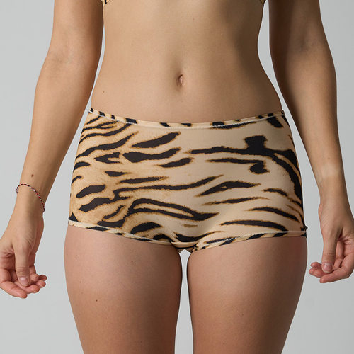豹纹虎纹纯欲短裤性感平角内裤