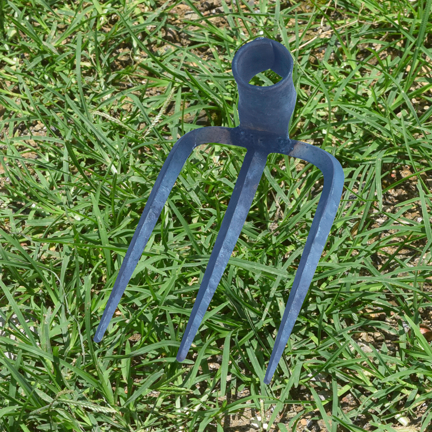 锻打钉耙子省力锄头铁叉开荒神器