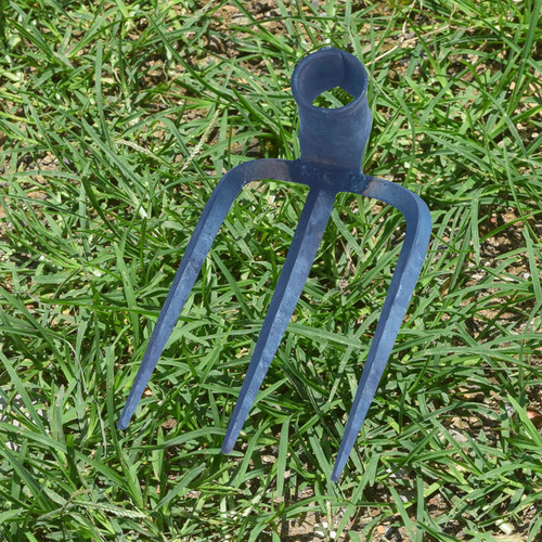 锻打钉耙子省力锄头铁叉开荒神器