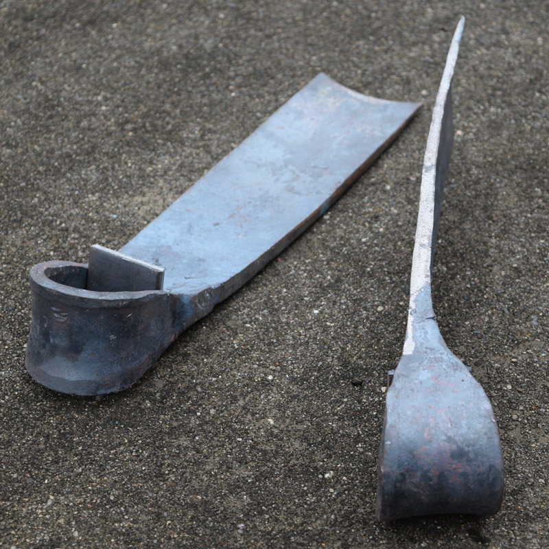 轨道钢锻打加厚锄头农用挖笋种菜除草铲子条锄锰钢撅耙开荒神器