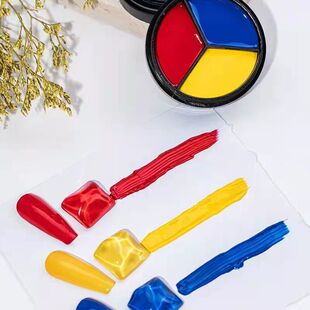 固态三原色三色甲油胶新款日式罐装固体奶油胶套装美甲专用网红款