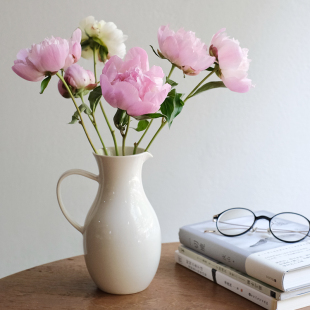 曼叙恬素草木灰亚光花瓶果汁分杯壶水壶牛奶壶客厅摆件花器