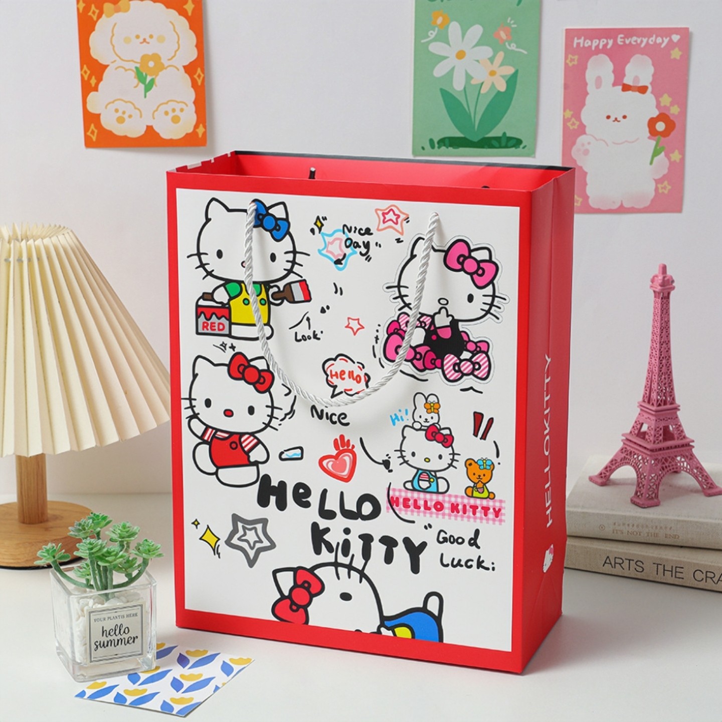 hellokittyKT猫礼品袋子生日送闺蜜礼物包装过年货零食春节儿童节