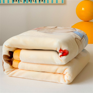 儿童毛毯婴儿云毯宝宝秋冬盖毯幼儿园披肩午睡毯子学生专用小被子