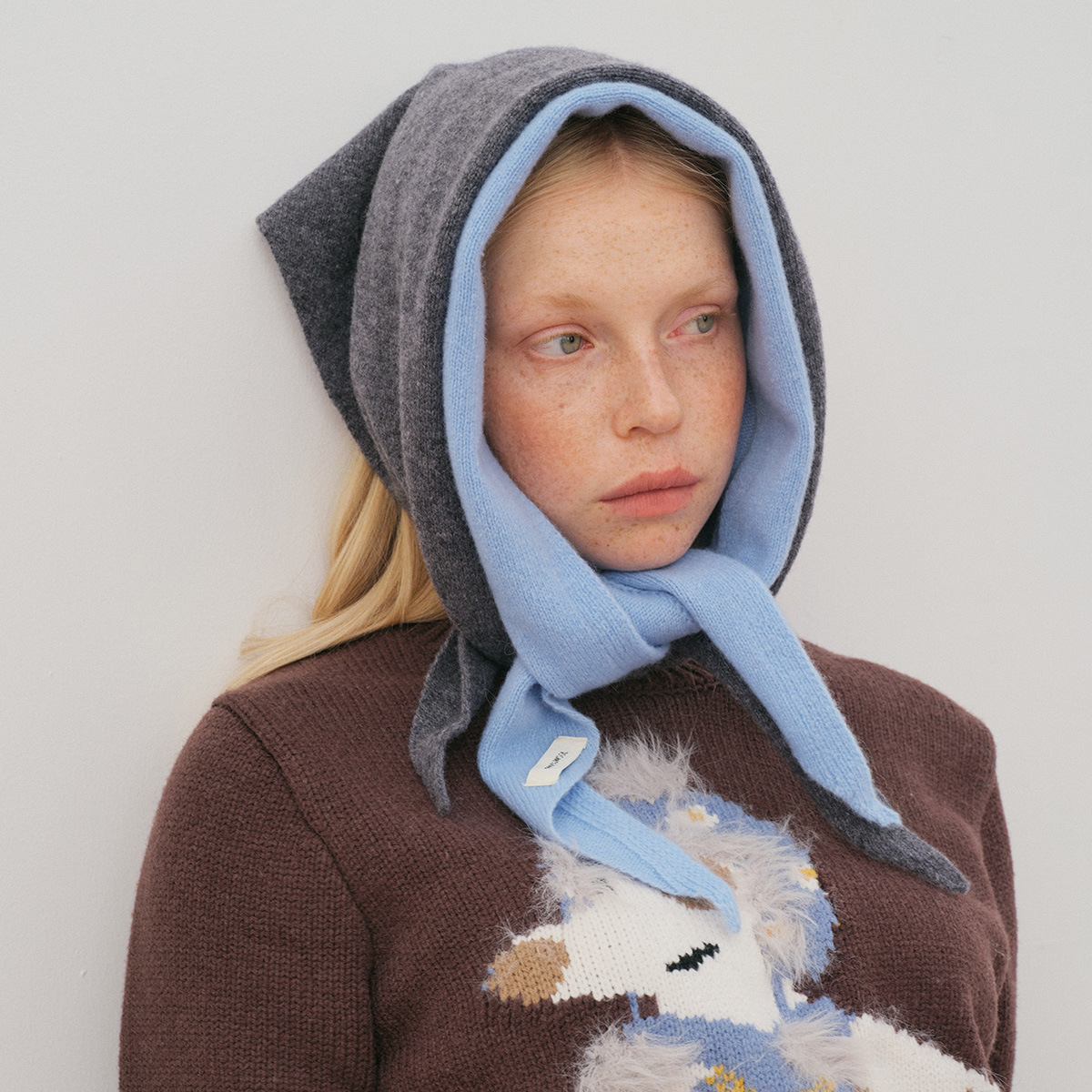 春山纺织100%羊毛针织三角巾