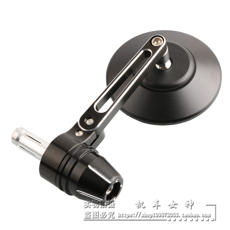 适用本田塔帕100改装手把后视镜铝合金车把圆镜复古反光镜倒后镜