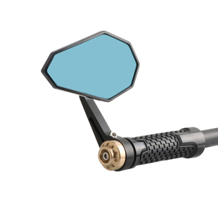 适用雅马哈 MT09 MT07 XSR700 900改装手把后视镜纯铜端子反光镜