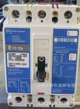 Cutler Hammer 塑壳断路器FD 25KFD3060L FD3060