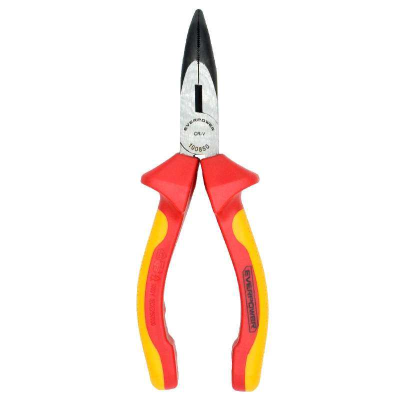 EVER POWER/艾威博尔100850 双色柄VDE绝缘弯嘴钳