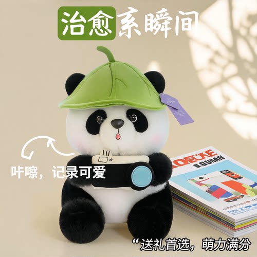 演唱会按桉同款相机大熊猫公仔毛绒玩偶成都基地旅游纪念品儿童礼