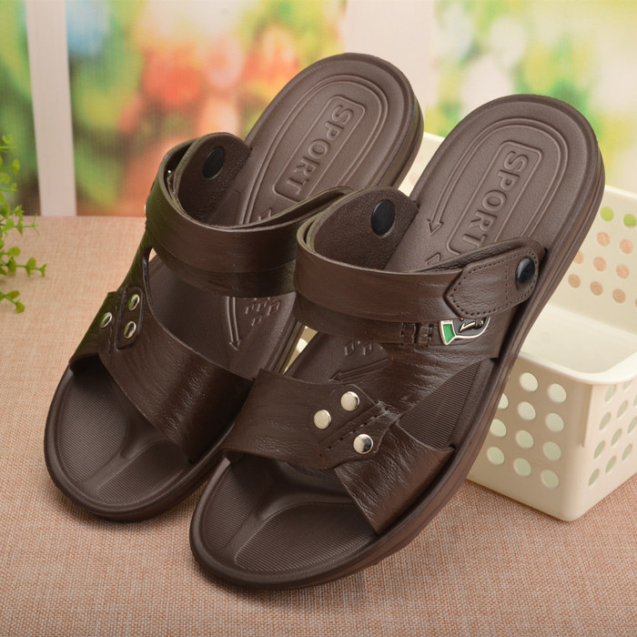 2018塑料男鞋涼鞋夏季透氣沙灘鞋防滑休閑鞋男士兩用露趾涼拖鞋子在類目 流行男鞋, 涼鞋中 - 來自Buy2taobao.com提供專業的淘寶代購服務