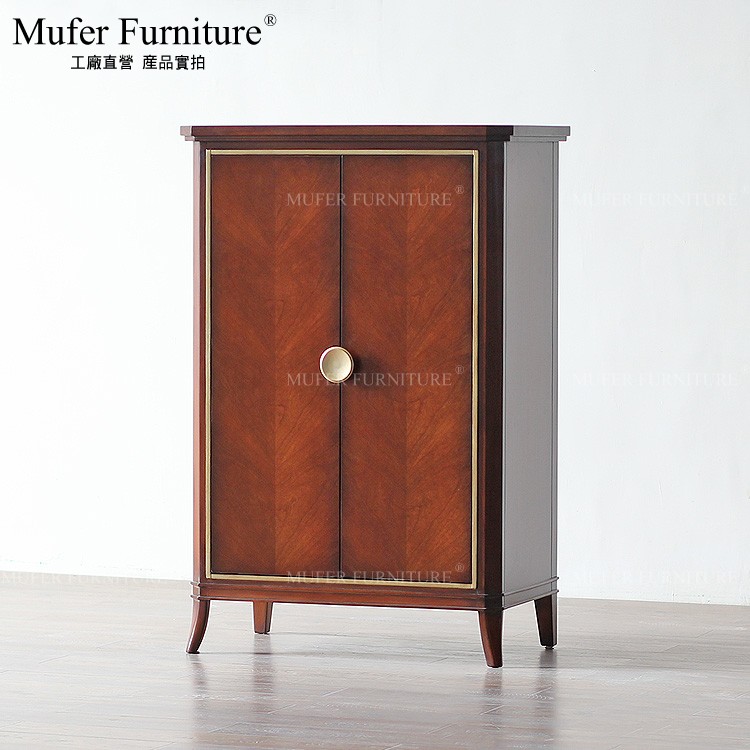 美式新古典风榉木储物柜高端定制