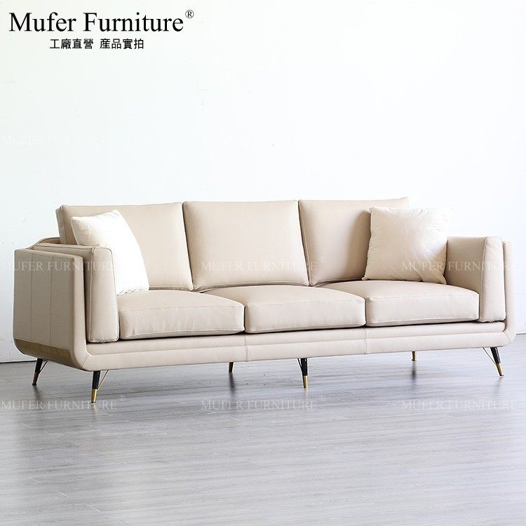 美式轻奢风金属三人家具高端定制