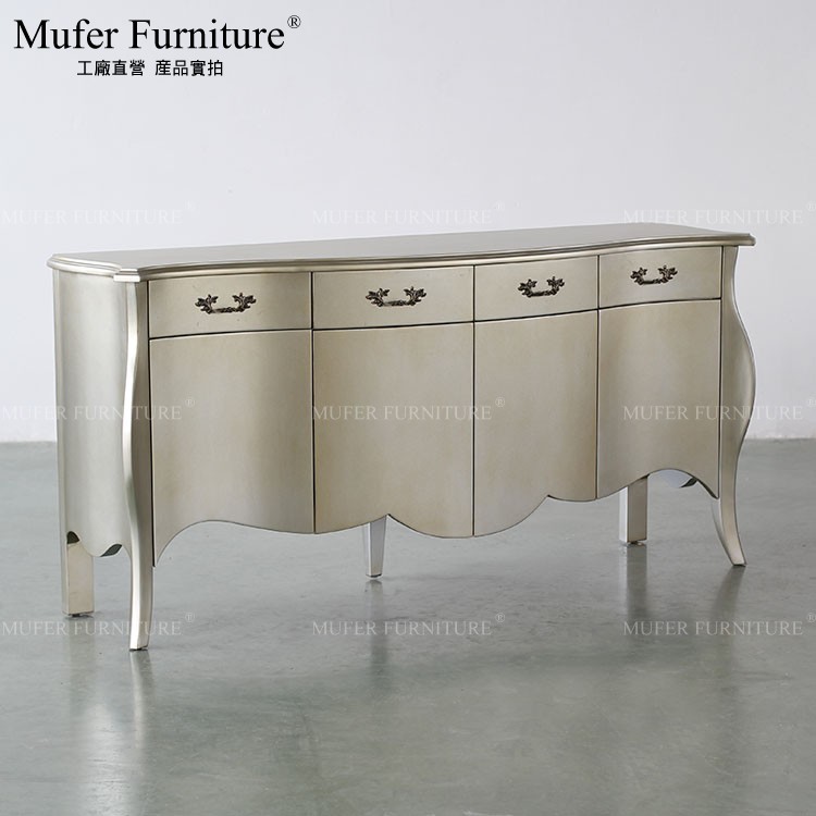 慕妃高端定制家具美式榉木玄关柜