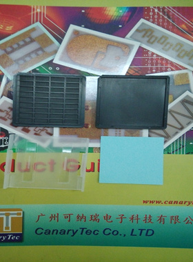 黑色防静电芯片盒芯片储存盘IC芯片托片盘防震华夫晶片裸盒晶粒盒