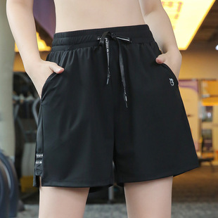 运动短裤 夏季 大码 女装 240 胖mm200斤跑步瑜伽裤 宽松外穿健身三分裤