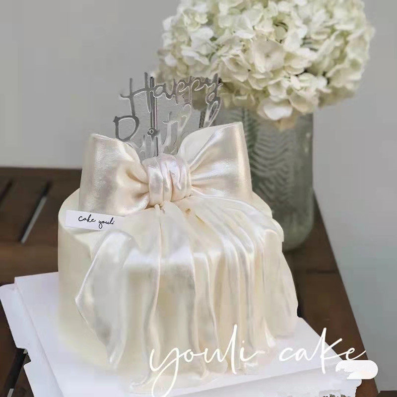 翻糖蝴蝶结女神款生日蛋糕南京唐山石家庄秦皇岛承德南阳同城配送