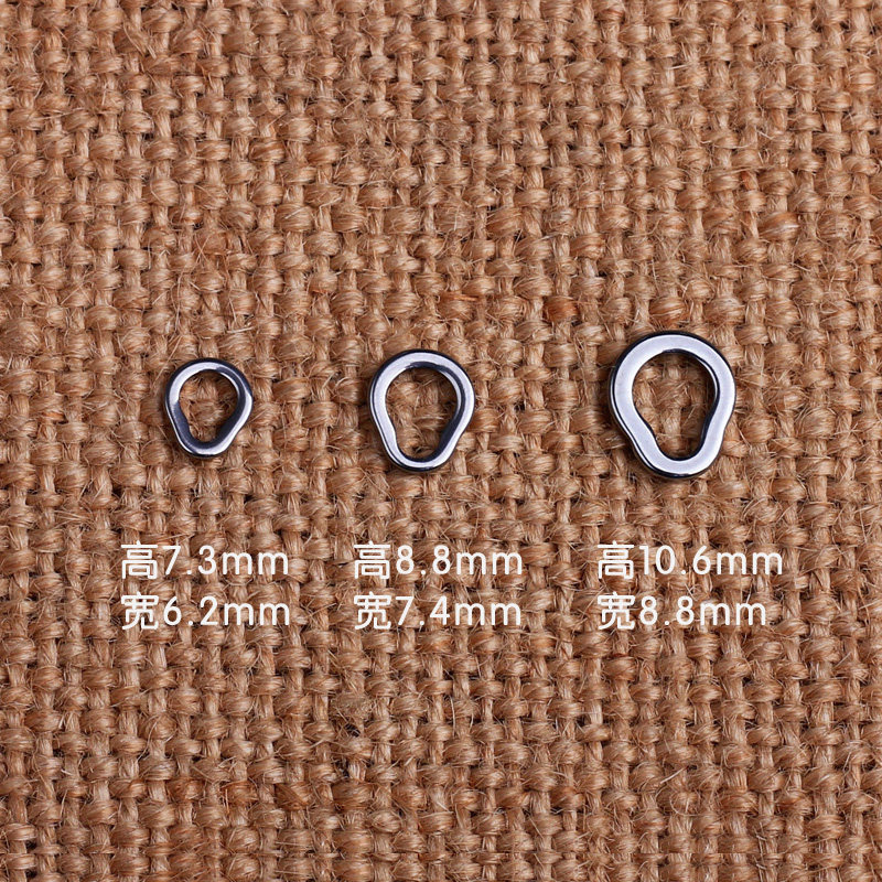 迷你尺寸 304不锈钢梨形路亚环无缝圈实心钢圈 葫芦形连接环连接,服饰配件/皮带/帽子/围巾,拎环,淘宝优惠券,粉丝福利购,淘宝优惠卷